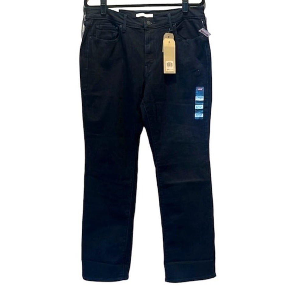 New Levi’s Women’s 505 Dark Straight Leg Jeans Size 14, 32” inseam 32 Waist NWT